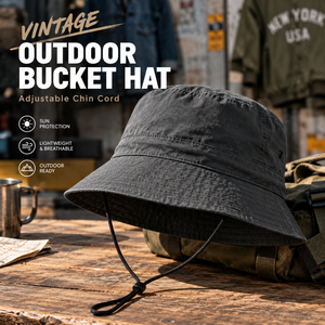 Chapeau de pêcheur tactique de luxe, style safari, à large bord, respirant, en nylon, pour le camping, l'aventure et les activités de plein air - Product Image 1
