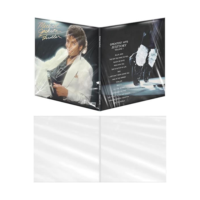 Crystal clear Polypropylene Gatefold Record Sleeves Vinyl Record Cover Bag for 12 Inch Gatefold Lp