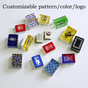 Custom Crystal American <b>Mahjong</b> <b>Sets</b> Tabletop Games Durable Portable Chinese <b>Mahjong</b> <b>Set</b> Daily Gift Giving Family Entertainment - Product Image 3