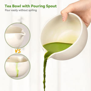 Venta caliente 11 piezas Matcha batidor conjunto profesión Matcha Starter herramientas caja de regalo conjunto bambú Chasen cuenco de cerámica con pico - Product Image 5