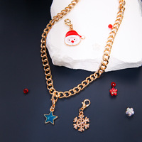 Nouvel Arrivage Kit de Fabrication de Bracelets DIY Perles Artisanales Bijoux Breloques de Noël Ensemble Collier Anniversaire Géométrique Mignon pour Enfants