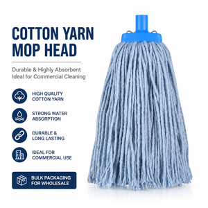 Repuesto de cabezal de mopa de algodón húmedo de gran tamaño MSJ, en stock, a <span class=keywords><strong>precio</strong></span> económico para <span class=keywords><strong>limpieza</strong></span> de suelos - Product Image 1