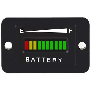 Indicatore della batteria a LED 48V indicatore del misuratore della batteria del carrello da Golf indicatore dell'indicatore del carburante adatto per la batteria al piombo