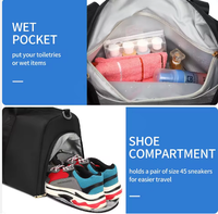Sac de sport pliable grande capacité en polyester imperméable avec fermeture éclair, nouveau design, pour gym et voyage, personnalisable avec logo, unisexe