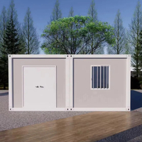 Maison miniature moderne en acier écologique de luxe, 2 étages, 2 chambres, villa modulaire préfabriquée, école, bureau, maison
