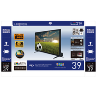 Moniteur LCD 4K 1080P et Télévision Intelligent LED à Écran Plat de 24, 32, 43, 55, 64 Pouces avec Android, Wi-Fi, 2 Go+16 Go pour Maison, Hôtel et Entreprise