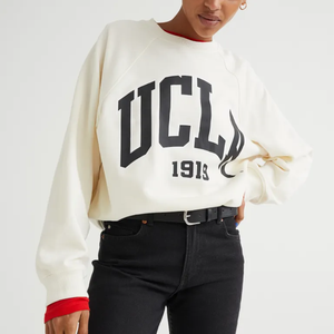 Personalizado liso bordado crewneck sudadera Oversized cuello redondo hombres mujeres sudadera - Product Image 1