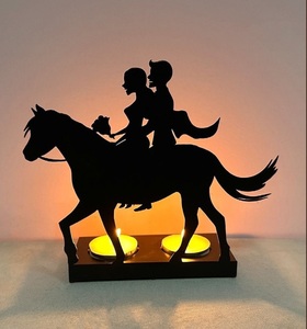 Rustic Style Metal <b>Tea</b> <b>Light</b> Candle Holders Ideal For Home Tabletop Or Garden Use With Creative Cutout Designs From India - Product Image 3