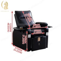 Fauteuil de pédicure de luxe réglable Chuque avec système de jets de vibration et bain à remous magnétique, plateforme violette, pour salon de manucure et soins des pieds