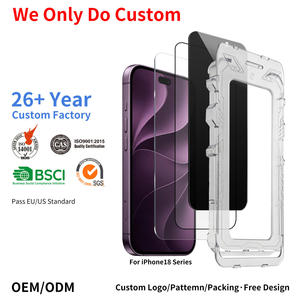 OEM Screen Protector for iPhone 18 One-Step Easy Installation with Auto Alignment Tool 2.5D Tempered Glass Bubble-Free <b>Magic</b> <b>Box</b> - Product Image 1