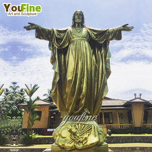 YOUFINE Life Size <b>Religious</b> Church Outdoor Garden Metal Bronze Jesus <b>Statues</b> Sculpture CYWBST-28 Bronze Jesus CYWBST-28 C - Product Image 6