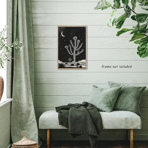 Western Desert Landscape Wall Art Prints Joshua Tree <span class=keywords><strong>Block</strong></span> Poster,Boho Southwestern Wall Decor - Product Image 4