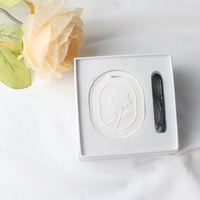 Diffuseur de parfum en céramique suspendu, fleur en porcelaine parfumée, désodorisant pour voiture et armoire, diffuseur d'huiles essentielles pour la maison