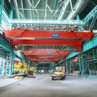 Pont roulant à double poutre de 5 tonnes, norme européenne, avec palan à faible hauteur de montage pour atelier