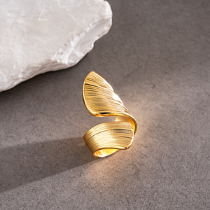 Geometric Gold Plated Cocktail <b>Ring</b> For Women Modern <b>Statement</b> Jewelry Party Fashion <b>Rings</b> - Product Image 3