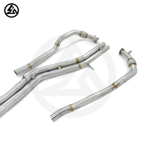 Csz Trong Kho SS304 Phía Trước Ống & Catback Ống Xả Cho Audi Rs6 Rs7 C8 4.0T Valvetronic Hệ Thống Ống Xả Muffler Điều Khiển Từ Xa - Product Image 6