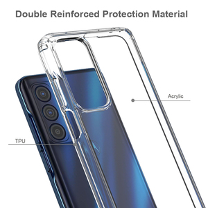 Funda de acrílico duro transparente para teléfono móvil, carcasa protectora completa para Motorola Edge <span class=keywords><strong>2021</strong></span> G50 G60 5G - Product Image 2