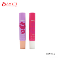 Tubes de brillant à lèvres vides de 10g, souples et compressibles, avec bouchon à vis, pour cosmétiques et rouges à lèvres, emballage en tube plastique personnalisable avec logo, vente en gros