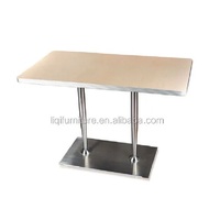 Table basse en acier inoxydable, table de bar, table à cocktails G55