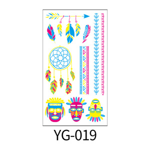 Autocollants de tatouage temporaire UV Glow Neon, art corporel vibrant, motifs lumineux personnalisés pour les festivals, les boîtes de nuit et les fêtes - Product Image 5