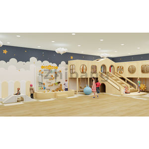 Assurez la sécurité maximale avec des équipements de terrain de jeu intérieur pour enfants doux et conformes aux normes ASTM, conçus pour les enfants énergiques dans les jardins d'enfants. - Product Image 3