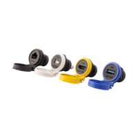 LSHITECH Montaje en panel HD/RJ45/USB/Tipo-C/Mini USB/Micro USB/Tipo-B Conector circular a prueba de agua