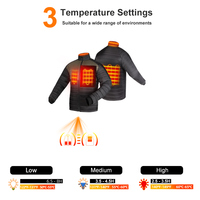 Kunden spezifische Heiz zonen USB Electric Fleece beheizte Winter jacke Mans Selbst heiz jacke mit Akku 5v 7.4v