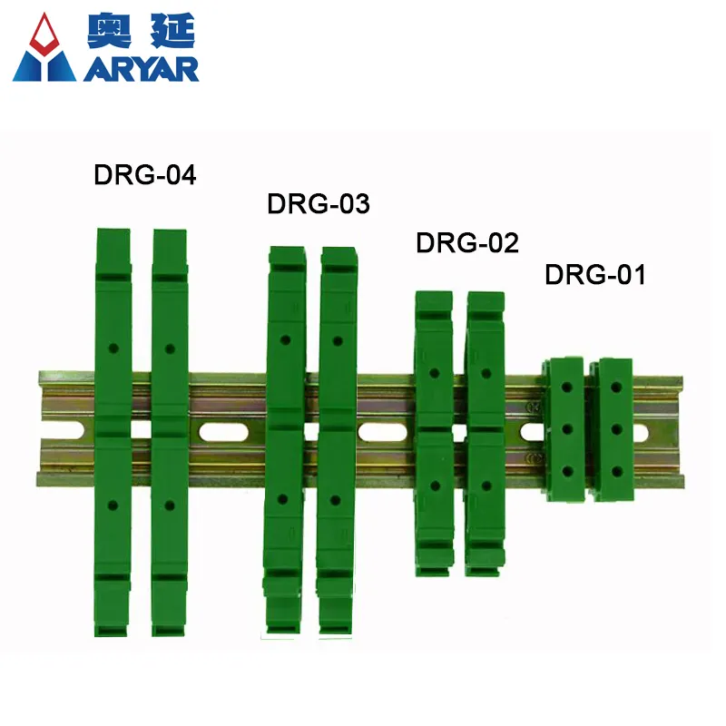 DRG-04 PCB Circuit imprimé Support De Montage Pour Montage sur Rail DIN Montage 2x Adaptateur + 4x Vis, Espacement des Trous est 46.5mm