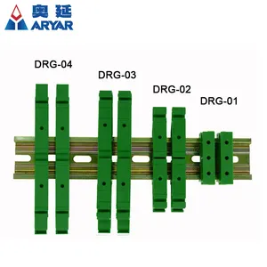 DRG-04 PCB 회로 기판 장착 브래킷 장착 DIN 레일 장착 2x 어댑터 + 4x 나사, 구멍 피치는 46.5mm
