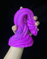 Gode monstre Gode cheval fantaisie avec 2 gros nœuds Gode anal épais en silicone avec ventouse forte Jouets pour adultes