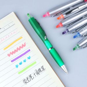 Customized Logo Highlighter <b>Pens</b> Creative Designs 2-in-1 Stationery Orange Novelty Ballpoint <b>Pen</b> School Students 1.0mm Writing - Product Image 2
