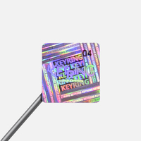 Impression personnalisée hologramme autocollant de sécurité 3D étiquette adhésive holographique inviolable sceau autocollant de logo avec numéro de série