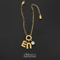 Bracelet à maillons en acier inoxydable EMANCO avec pendentifs en cristal, cadeau pour femme, accessoire de bijouterie, dropshipping, vente en gros
