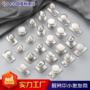 Legdis Zinc Alloy Cabinet <b>Knob</b> Matte <b>Silver</b> Round Single Hole Wardrobe <b>Drawer</b> Handle French Style Durable - Product Image 4