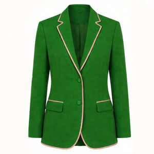 Alfa |   Kapa |   Blazer de Negocios Alpha de Un Solo Pecho, Corte Premium, Solapa de Pico, Ajuste Moderno, Abrigo de Esmoquin para Mujer - Product Image 1
