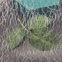 Tissu en maille de nylon blanc 15 g/m² respirant et léger de 1 mm, 100 % nylon, pour robes de soirée et robes à paillettes, tissu tulle, tissu dentelle
