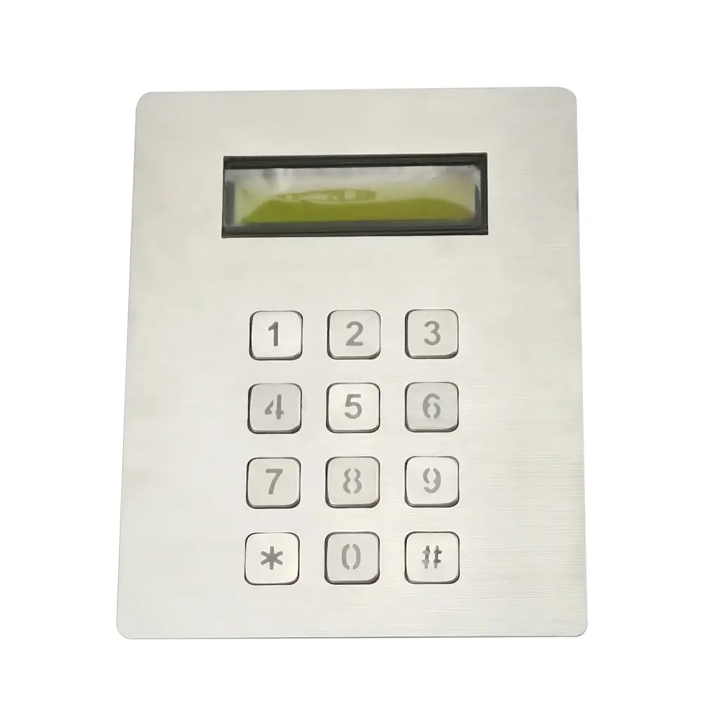 USB stainless steel metal mini numeric keypad with lcd display