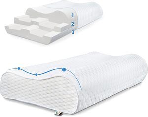 Gran oferta, almohada de espuma viscoelástica, ajuste de contorno ortopédico de apoyo, almohada para dormir para el dolor de cuello y hombros - Product Image 1