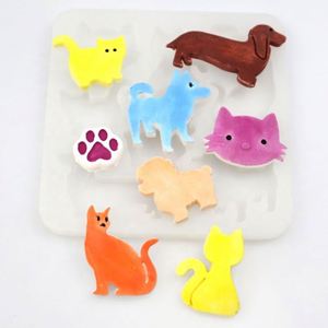 Custom Logo <b>Cat</b> Pet Dog Shape Epoxy Hand Made Silicone Diy Resin Jewelry Mold Reused OEM\ODM - Product Image 1