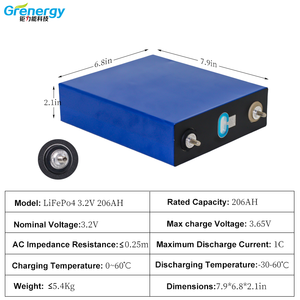 เซลล์แบตเตอรี่ลิเธียมเหล็กฟอสเฟต205AH 3.2V - Product Image 4