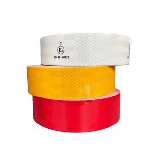 Cinta de Marcación Reflectante Impermeable Ce13, Pegatinas de Seguridad para Exteriores, Autos, Camiones, Remolques, Vinilo Reflectante de Precaución para Uso en Exteriores - Product Image 1