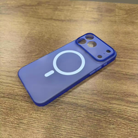 Coque fine mate 0,8 mm Twins pour les nouveaux arrivages iPhone 17 18 Pro Max, coque magnétique en PC avec revêtement caoutchouc huilé pour iPhone 18 Pro