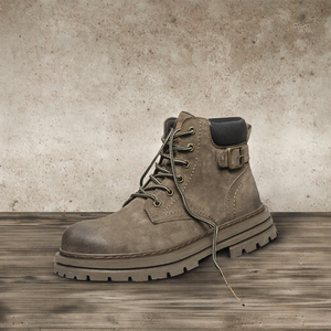 Nouvelles Bottes d'Hiver Décontractées pour Hommes 2026 en Cuir Véritable Imperméables Chaussures de Randonnée Extérieures Respirantes Antidérapantes Chaussures de Montagne Personnalisables - Product Image 3