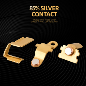 Panel PC tahan api saklar Perancis standar EU 86mm * 86mm kualitas tinggi 1 <span class=keywords><strong>Gang</strong></span> 2 arah saklar dinding cahaya - Product Image 3