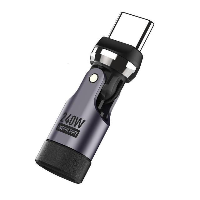 PD240W OTG USB C to Type C Adapter 540 Rotation Type-C Male to Female Converter for Phone OTG Connector