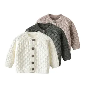 Frühling Herbst Baby Strickjacke ins Diamant Langarm Strick pullover Kleinkind Mädchen Baby Pullover Stricken