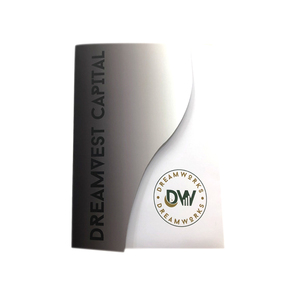 Tùy chỉnh kích thước bóng mờ cán thẻ kinh doanh khe cắm giấy tập tin tài liệu thư mục trình bày với túi - Product Image 2