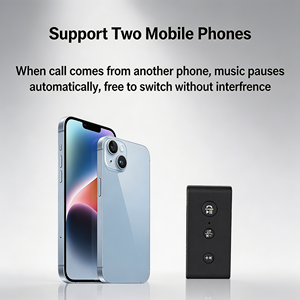 Receptor de Audio BT <span class=keywords><strong>con</strong></span> Clip, Adaptador <span class=keywords><strong>con</strong></span> Micrófono, Lector de Tarjetas TF, Entrada <span class=keywords><strong>Auxiliar</strong></span> de 3.5mm, Auriculares Inalámbricos, Música, Receptor de Audio BT para Automóvil - Product Image 2