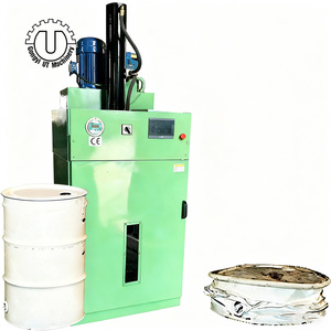 Potente Sistema Hidráulico Vertical, Trituradora/Aplanadora de Barriles de Acero de 55 Galones, Alta Eficiencia, Automática - Product Image 1