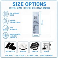 Étiquette en tissu lavable, toucher doux, durable, pour uniformes d'entreprise, collections de marques de fabricants